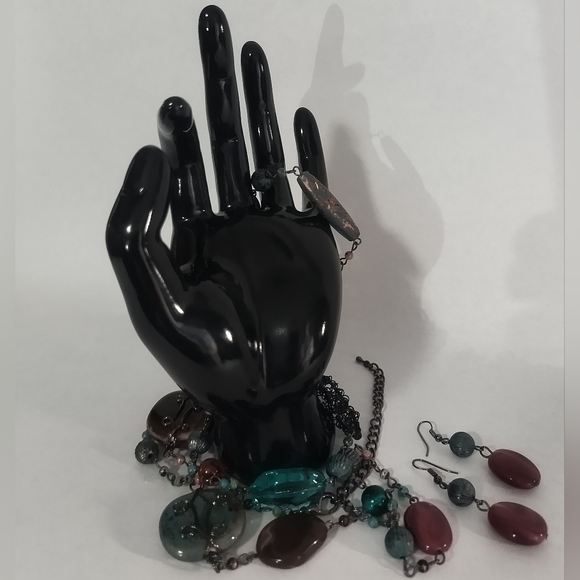 Boho Wire & Beads Jewelry Set - Picture 3 of 4